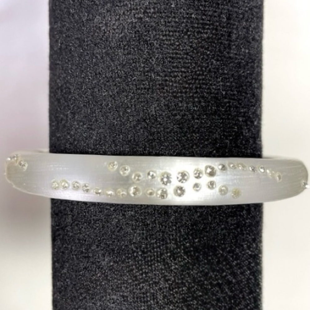 Alexis Bittar Confetti Crystal Lucite Hinge Bracelet - Picture 5 of 8